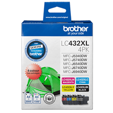 Brother LC432XL Original 4 Colour Ink (B, C, M, Y) DSB432XLVP