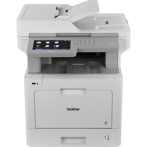 Brother MFC-L9570CDW Wireless Laser Multifunction Printer - Colour - Copier/Fax/Printer/Scanner - 33 ppm Mono/33 ppm Color Print (2400 x 600 dpi class) - Automatic Duplex Print - Up to 80000 Pages Monthly - 300 sheets Input - Colour Scanner - 1200 dpi Opt IM3636925