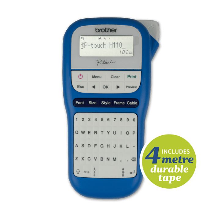 Brother PTH110 / PTH 110 PTouch Label Maker, Blue DSBPT110BW