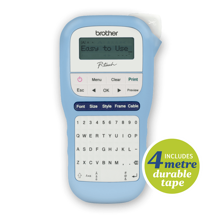 Brother PTH110 / PTH 110 PTouch Label Maker, Light Blue DSBPT110LB