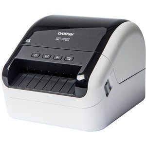 Brother QL-1100 Desktop Direct Thermal Printer - Monochrome - Label Print - USB - 101.60 mm (4") Print Width - 110 mm/s Mono - 300 dpi - 103.89 mm Label Width - 914.40 mm Label Length IM4193811