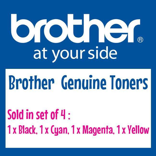 Brother TN240 / TN 240 Genuine Toner - FULL SET DSBN240SET