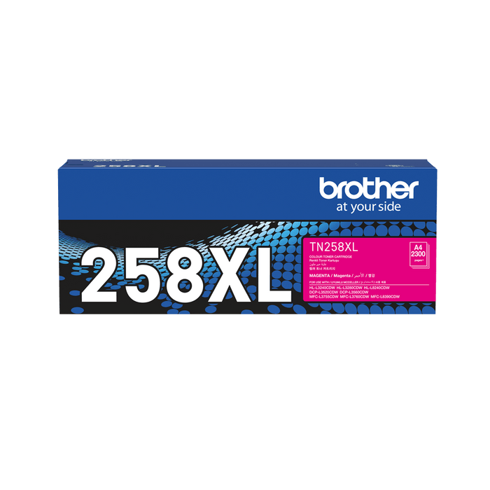 Brother TN258XL Genuine Magenta Toner Cartridge DSBN258XLM