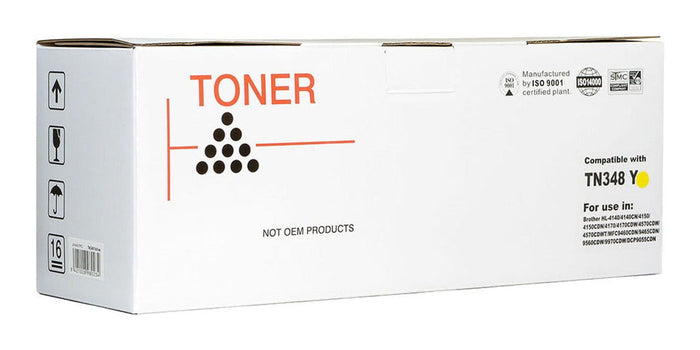 Brother TN348 / TN 348 Yellow Compatible Toner FPIBTN348Y