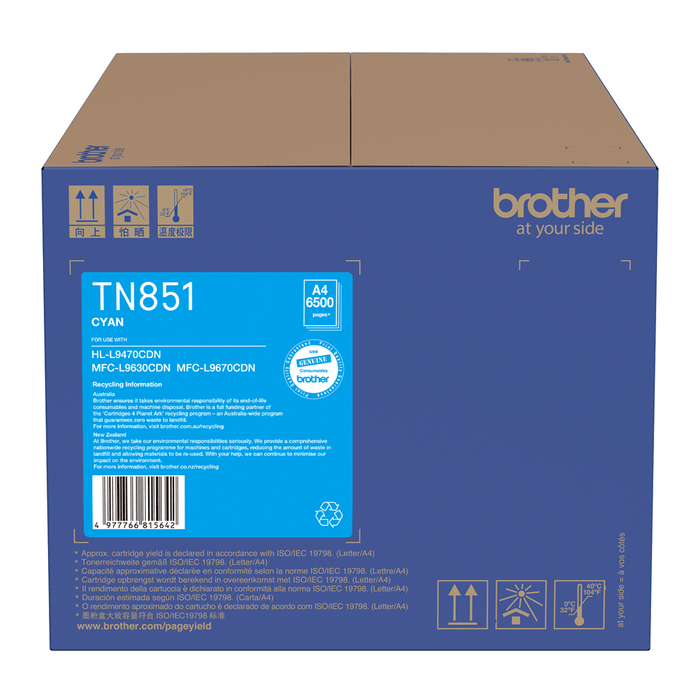 Brother TN851C / TN851 Cyan Toner DSBN851C