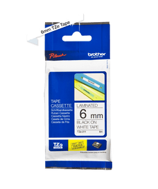 Brother TZe211 6mm TZ Tape Black on White DSBTZ211