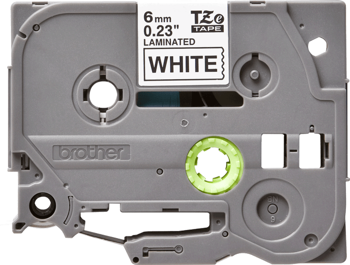 Brother TZe211 6mm TZ Tape Black on White DSBTZ211