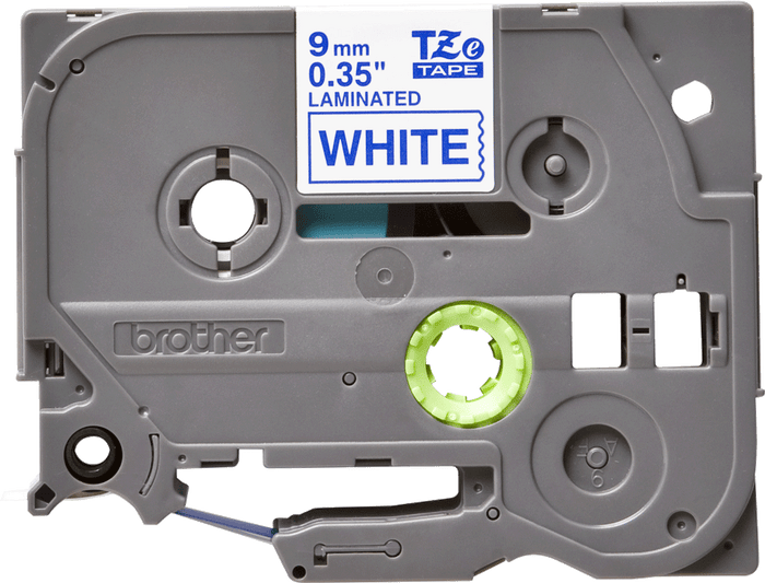 Brother TZe223 9mm TZ Tape Blue on White DSBTZ223