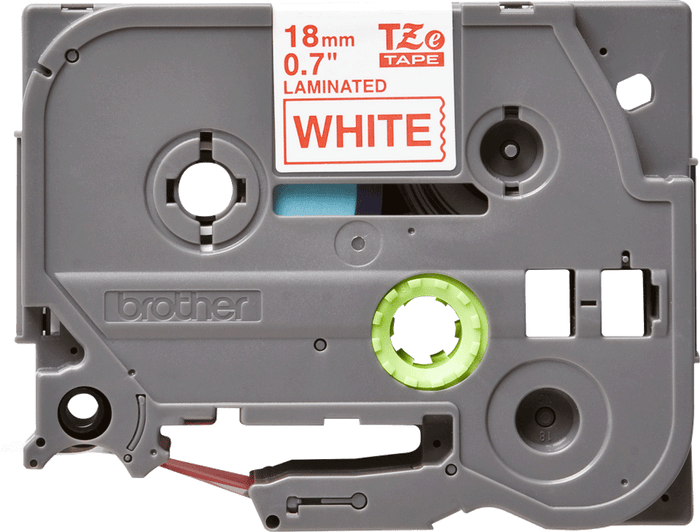 Brother TZe242 18mm TZ Tape Red on White DSBTZ242