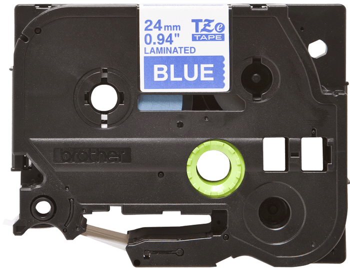 Brother TZe555 24mm TZ Tape White on Blue DSBTZ555