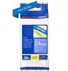 Brother TZe555 24mm TZ Tape White on Blue DSBTZ555