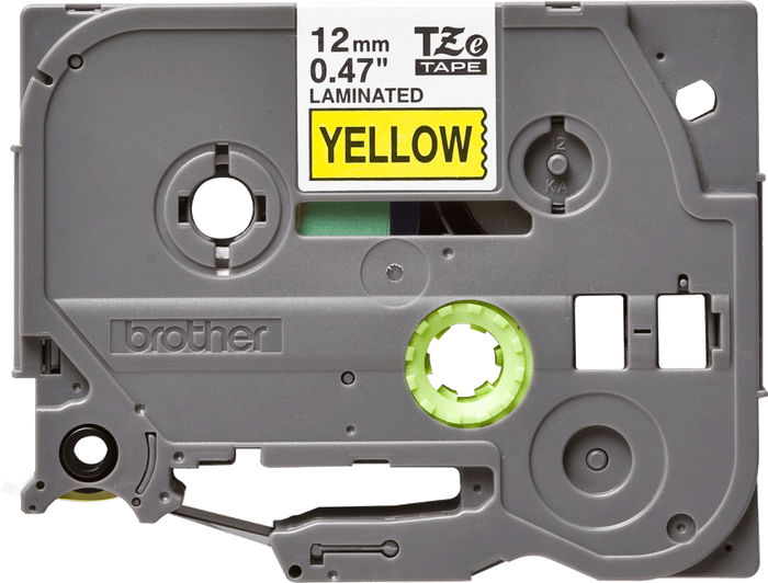 Brother TZe631 12mm TZ Tape Black on Yellow x 8 Metres DSBTZ631