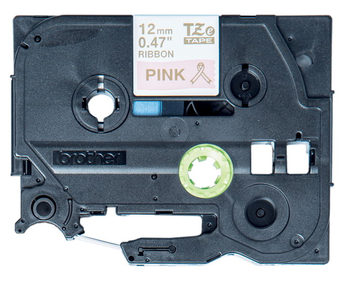 Brother TZeRE34 12mm Non Adhesive Ribbon Gold on Pink DSBTZRE34