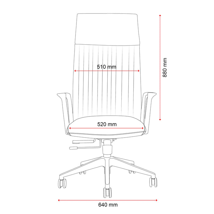Buro Artemis Ergonomic Chair with Fixed Armrest BS157-PU3