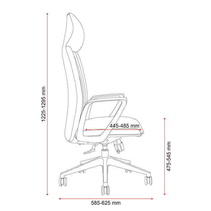 Buro Artemis Ergonomic Chair with Fixed Armrest BS157-PU3