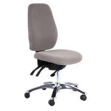 Buro Aura Ergo+ High Back Ergonomic Office Chair - Aluminium Base Charcoal BS119HB-62+PC068