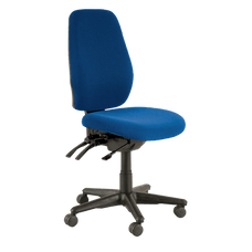 Buro Aura Ergo+ High Back Ergonomic Office Chair Blue / Black Nylon / Ready to Assemble BS119HB-61