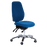 Buro Aura Ergo+ High Back Ergonomic Office Chair Blue / Polished Aluminium / Ready to Assemble BS119HB-61+PC068