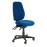 Buro Aura Ergo+ High Back Ergonomic Office Chair, Nylon Base, Blue Fabric BS119HB-61-PRO