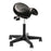 Buro Bambach Saddle Seat Chair, Sit Stand Chair, Black Vinyl, Backless BS156V-1