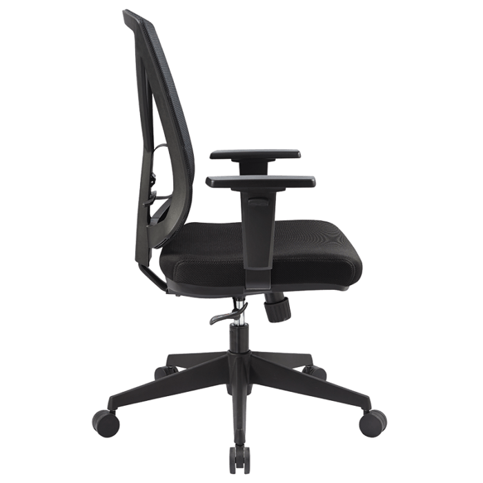 Buro Brio II High Mesh Back Lumbar Support Executive Chair -  Black Nylon or Polished Aluminium Base