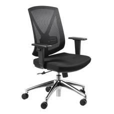 Buro Brio II High Mesh Back Lumbar Support Executive Chair -  Black Nylon or Polished Aluminium Base Polished Aluminium / Ready to Assemble BS175A-M3+175-ALIBASE