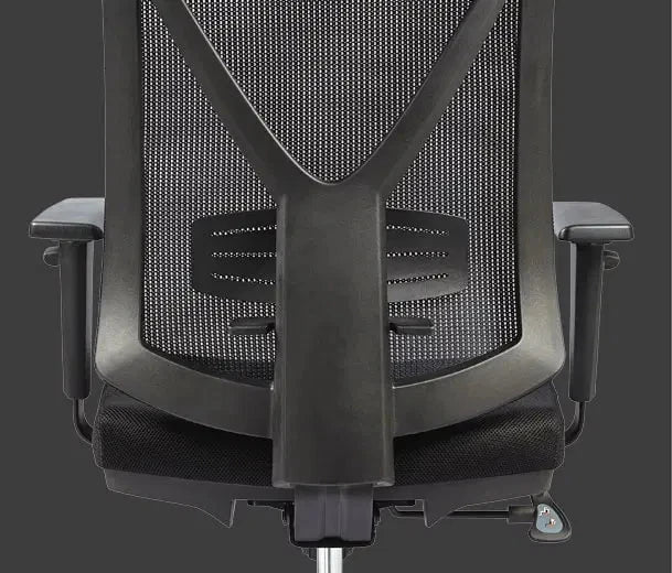 Buro Brio II High Mesh Back Lumbar Support Executive Chair, Polished Aluminium Base, Assembled
