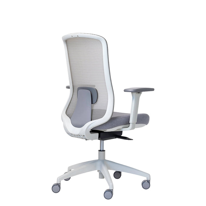 Buro Elan Ergonomic Chair, Light Grey Mesh Back With Fabric - With / W ...