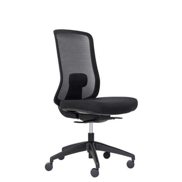 Buro Elan Pro Office Chair, Black Mesh Back With Fabric Seat BS159-M3-PRO