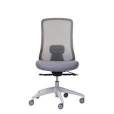 Buro Elan Pro Office Chair, Light Grey Mesh Back With Fabric Seat BS159-M2-PRO