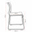 Buro Envy Stacking Chairs, White, Reflective Silver Frame, Free trolley with every 40 ordered BS519-RS-0
