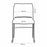 Buro Envy Stacking Chairs, White, Reflective Silver Frame, Free trolley with every 40 ordered BS519-RS-0