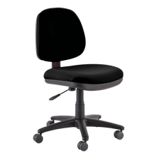 Buro Image Office Task Chair - Black Nylon or Polished Aluminium or Architectural Nylon With 270mm Gas Lift Base Black / Black Nylon / Ready to Assemble BS117-63