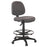Buro Image Office Task Chair with Architectural Gas Lift & Black Powdercoated Footring, Charcoal Fabric, Assembled Commercial Address BS117-62-AT-AS-COM