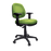 Buro Image Office Task Chair with Armrest, Black Nylon Base, Green Fabric, Assembled Commercial Address BS117-64+180-1-AS-COM