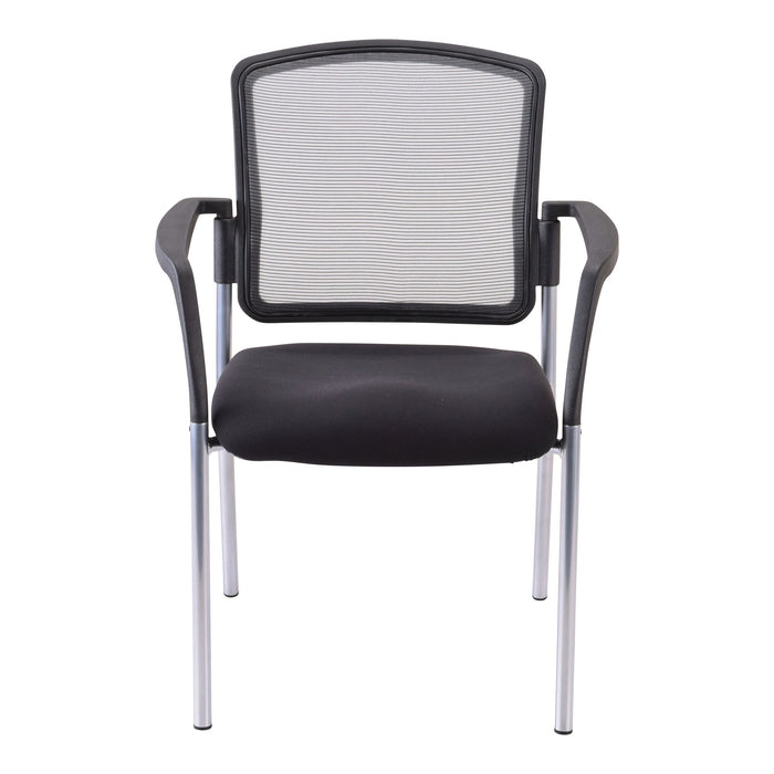 Buro Lindis Mesh Visitor Chair, Black, With Arms BS525M-RS-153