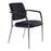 Buro Lindis Visitor Chair, Black, With Arms BS525-RS-63