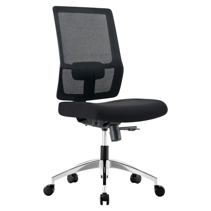 Buro Mantra Ergonomic Chair - Aluminium Base (Assembled) Delivery to commercial address BS137-M3+137-ALU-BASE-AS-COM