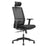 Buro Mantra Ergonomic Task Chair With Armrest and Headrest - Black Nylon Base BS137-M3+137-ARM+137-HEADREST