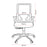 Buro Mantra Ergonomic Task Chair With Armrest - Black Nylon Base BS137-M3+137-ARM