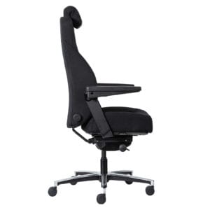 Buro Maverick 24/7 Controller Ergonomic Chair, Black Fabric, With Armrest And Headrest BS801A-23