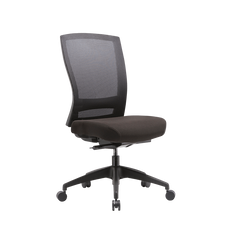 Buro Mentor High Back Ergonomic Office Chair, Black Black Nylon / Assembled - Delivery to commercial address / Without Arm Rest BS132-M3-AS-COM