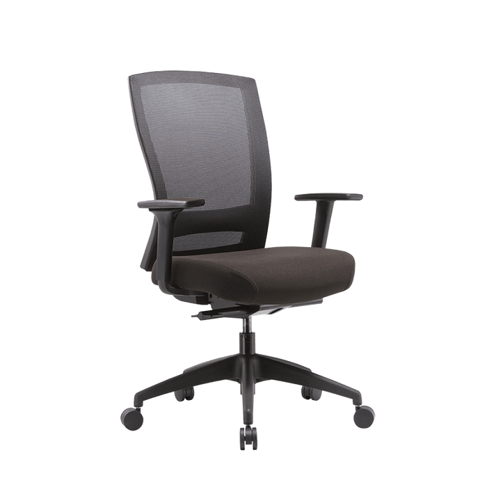 Buro Mentor High Back Ergonomic Office Chair, Black with Arm Rest BS132-M3+182-1-PRO
