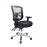 Buro Metro Ergonomic Office Chair, Mesh Back Polished Aluminium / With Arms / Assembled - Delivery to commercial address BS202-M3+180-2-AS-COM
