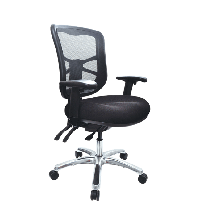 Buro Metro Ergonomic Office Chair, Nylon Base, Mesh Back BS202-N-M3-PRO
