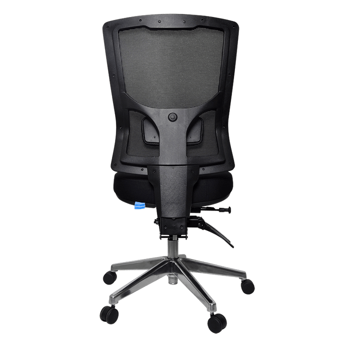 Buro Metro II 24/7 High Back Ergonomic Office Chair, Polished Aluminium Base