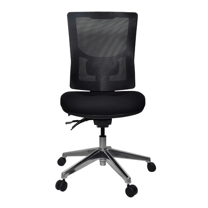 Buro Metro II 24/7 High Back Ergonomic Office Chair, Polished Aluminium Base