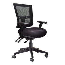 Buro Metro II 24/7 Mesh Back Ergonomic Chair, Nylon Base with Armrest BS222-N-153-SS+180-2
