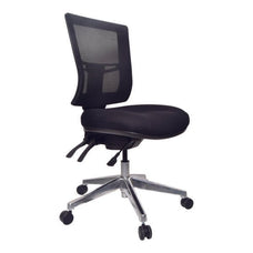 Buro Metro II Mesh Back Ergonomic Office Chair, Polished Aluminium Base BS222-153-PRO