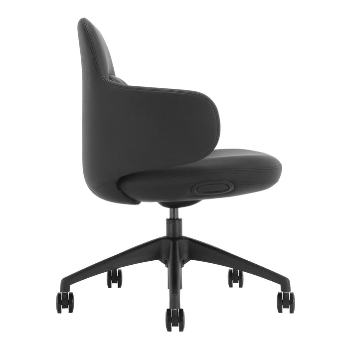 Buro Odyssey Chair, Black PU, Nylon Base BS153-PU3